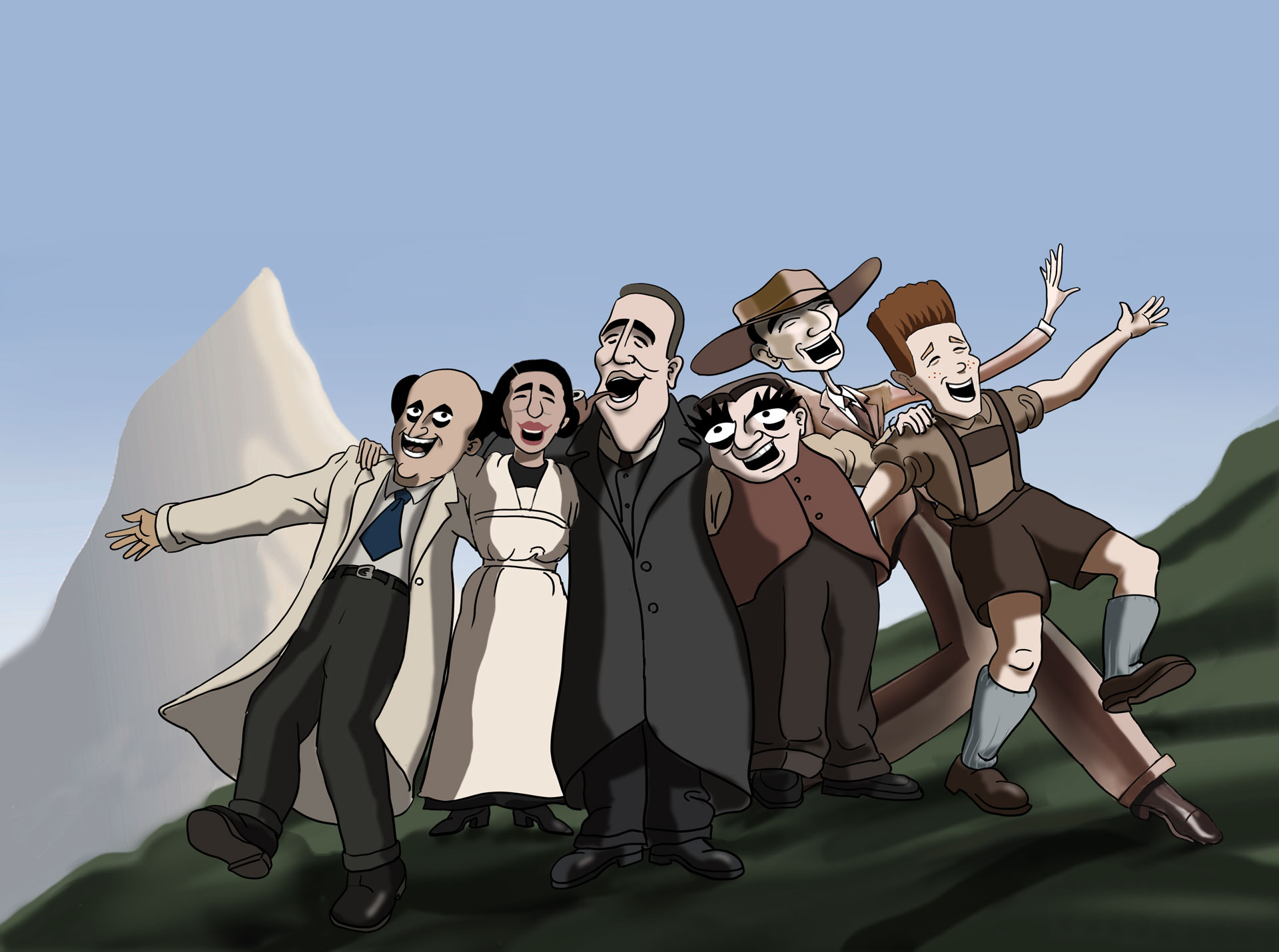 The atomic scientists sing of the their love for physics